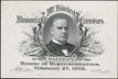William McKinley Memorial Exercises Ticket